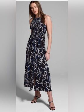 NIC + ZOE Gold Label Midnight Muse Chiffon Dress $298 NWT!